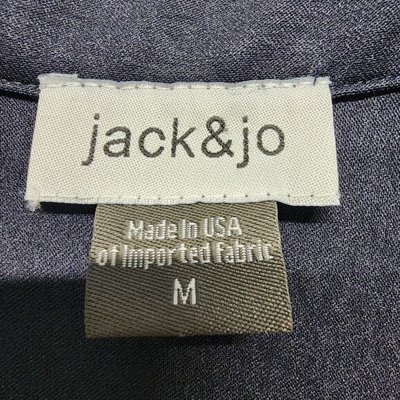 Jack & Jo Collared Dress Size M Blue Stretchy Short Sleeve Tennis Gorp Preppy - Picture 9 of 10